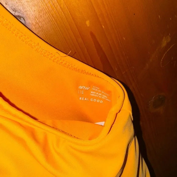 Aerie Bright Orange swim top - Picture 2 of 2